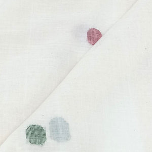 Multicoloured Round Jamdani Motif Fabric