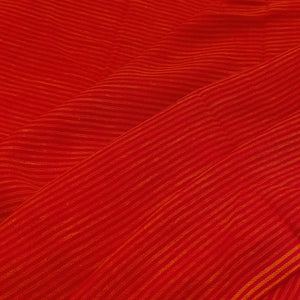 Red With Yellow Stripes Fabric