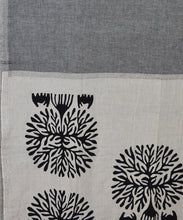 Load image into Gallery viewer, Monochrome Forest Bloom Saree
