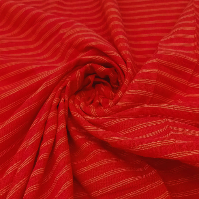 Red & White Stripes Fabric