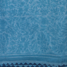 Load image into Gallery viewer, Sky Blue With White Printed Kota Saree
