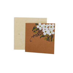 Small White Flowers Greeting Card