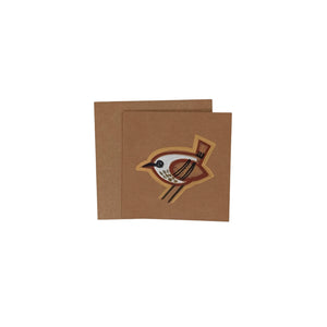 Sparrow Design Greeting Card With Envelope