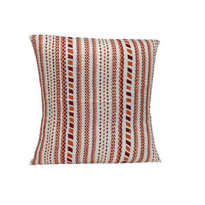 Stripes Embroidery Design Cushion Cover