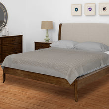 Load image into Gallery viewer, Subtle Geometric Cutwork Bedcover
