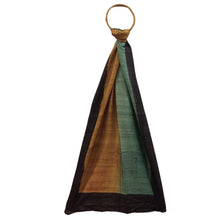 Load image into Gallery viewer, Tassar Brown &amp; Green Printed Stole
