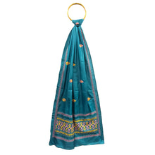 Load image into Gallery viewer, Teal Heritage Embroidered Stole

