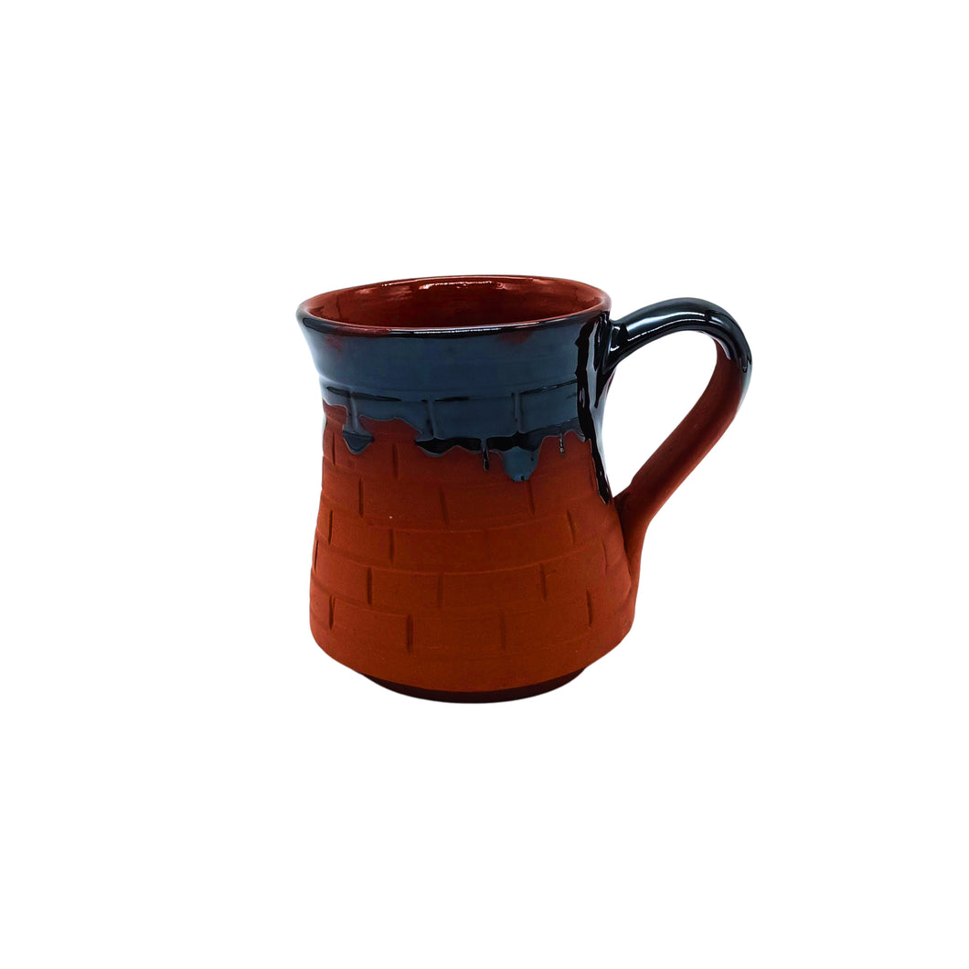 Terracotta With Black Glaze Coffee Mug