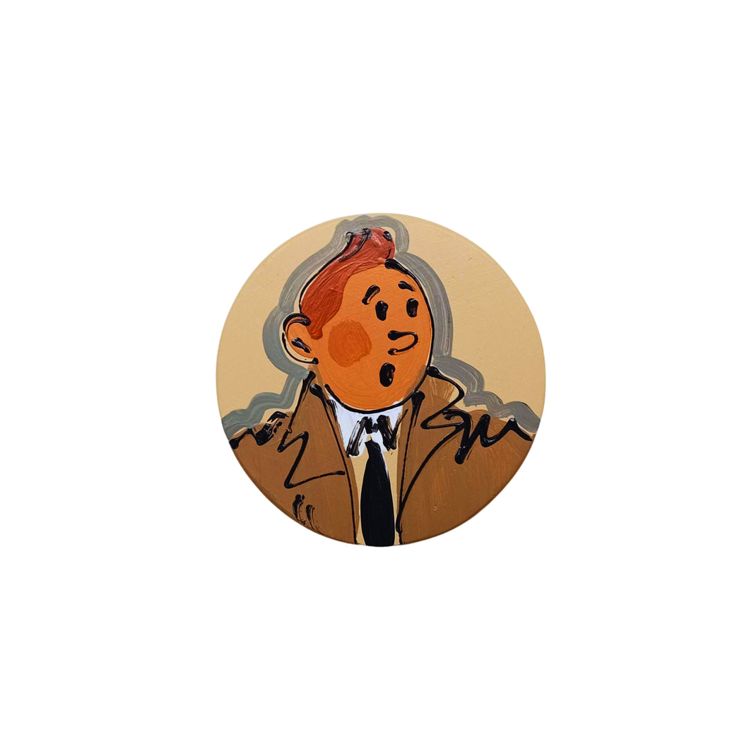 Tintin In Jacket Design Magnet