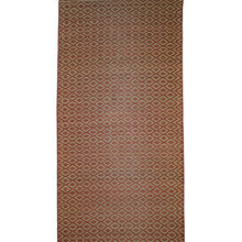 Load image into Gallery viewer, Maroon &amp; Beige Geometric Design Madur Floor Mat

