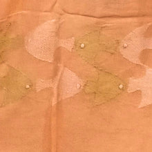Load image into Gallery viewer, Orange Fish Kantha Stitched Stole
