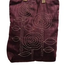 Load image into Gallery viewer, Petal Elegance Kantha Stitched Shoulder Bag
