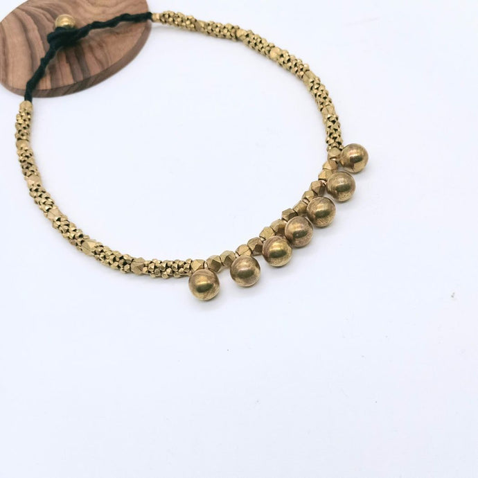 Dhokra Round Ball Necklace