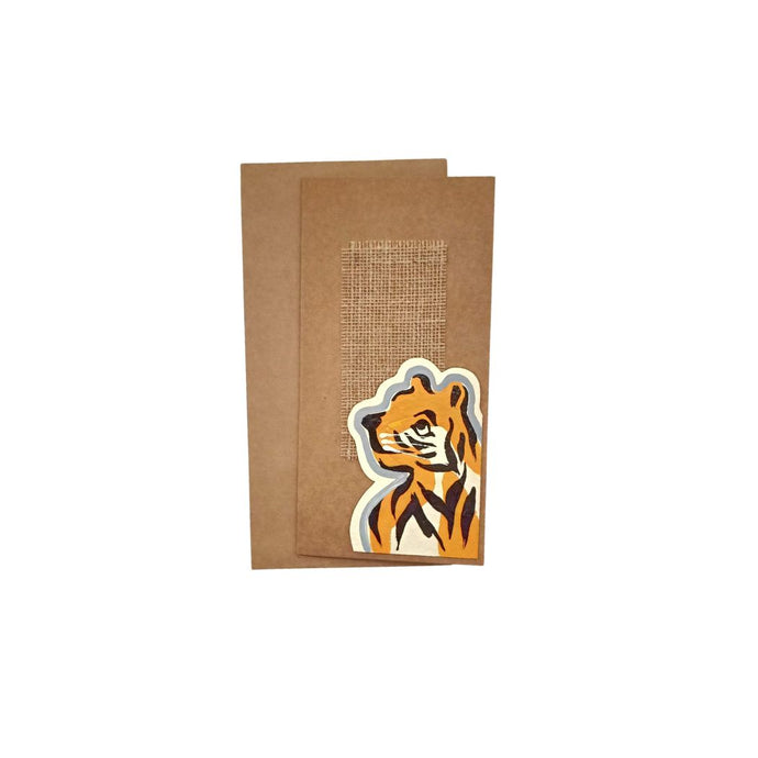 Tiger Side Face Greeting Card
