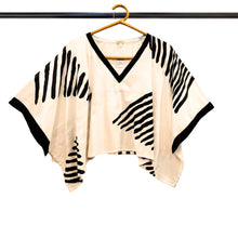 Load image into Gallery viewer, Black Stripes Kaftan Top
