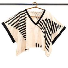 Load image into Gallery viewer, Black Stripes Kaftan Top
