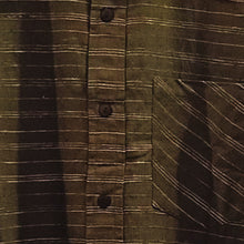 Load image into Gallery viewer, Olive Green Stripes Cotton Shirt
