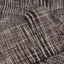 Load image into Gallery viewer, Black &amp; White Stripes Textured Fabric
