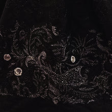 Load image into Gallery viewer, Navy Blue &amp; Black Silk Reversible Stole
