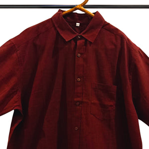 Cotton Maroon Shirt