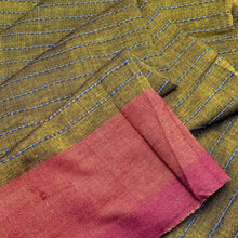 Load image into Gallery viewer, Rustic Olive Threadwork Fabric
