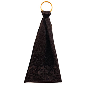 Black & White Silk Reversible Stole