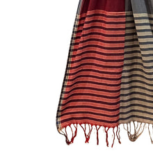 Load image into Gallery viewer, Maroon Dusk Stripe Stole

