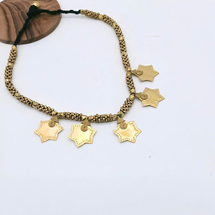 Brass Star Pendent Necklace