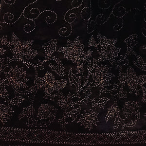 Black & White Silk Reversible Stole
