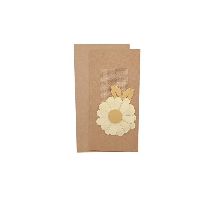 White Flower Greeting Card