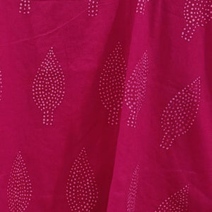 Batik Leaf Print Magyar Sleeve Blouse