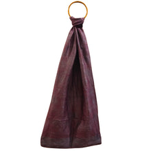 Load image into Gallery viewer, Black &amp; Grey Silk Reversible Stole
