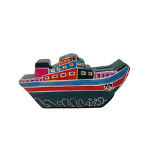 Load image into Gallery viewer, Multicoloured Ship Money Bank
