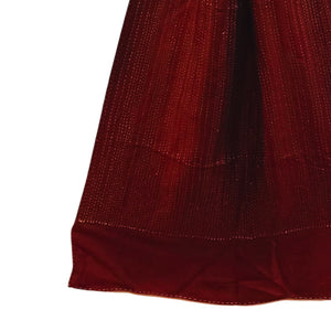 Maroon & Black Silk Reversible Stole