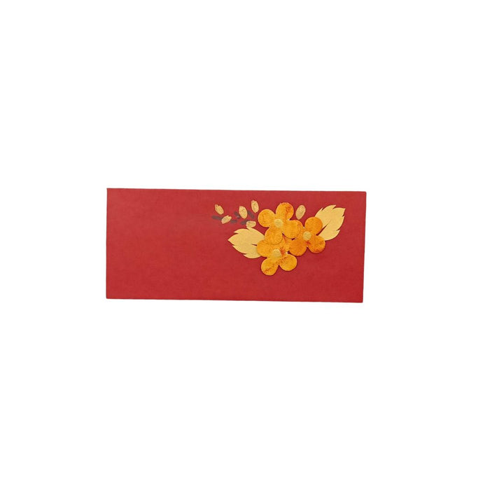 Orange Flower Design Gift Envelope