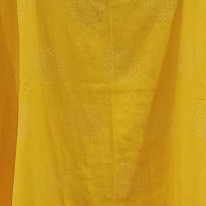 Batik Yellow Circle Print Magyar Sleeve Blouse