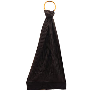 Maroon & Black Silk Reversible Stole