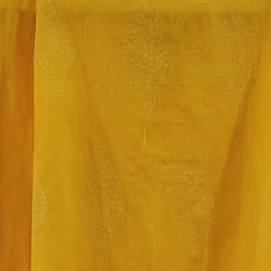 Yellow Batik Leaf Print Magyar Sleeve Blouse