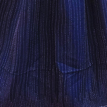 Load image into Gallery viewer, Navy Blue &amp; Black  Silk Reversible Stole
