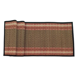 Red Border Table Mat With Runner-Set Of 6