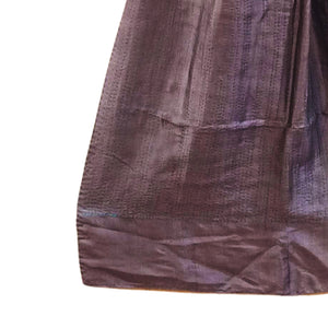 Grey & Navy Blue Silk Reversible Stole