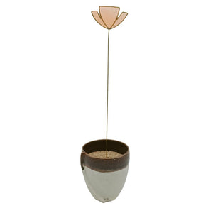 Resin & Brass Decorative Lotus Stick