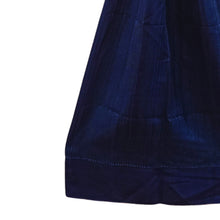 Load image into Gallery viewer, Grey &amp; Navy Blue Silk Reversible Stole
