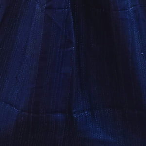 Grey & Navy Blue Silk Reversible Stole