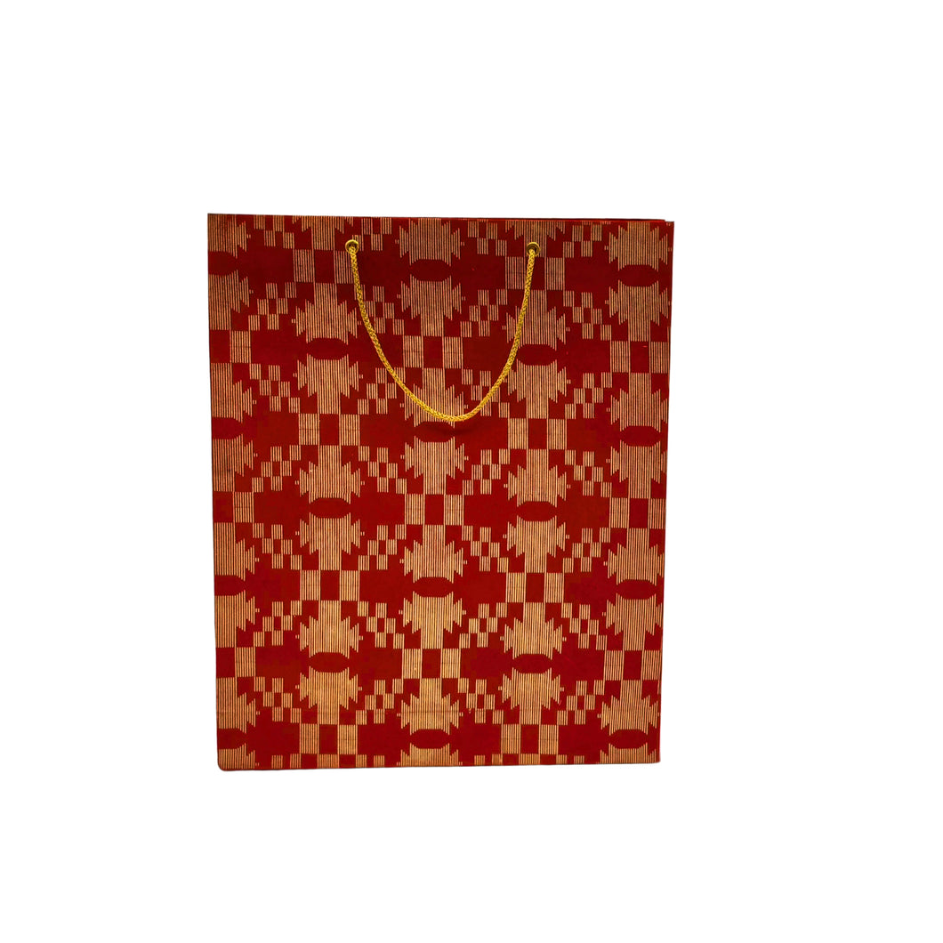 Red Golden Printed Bag-Big