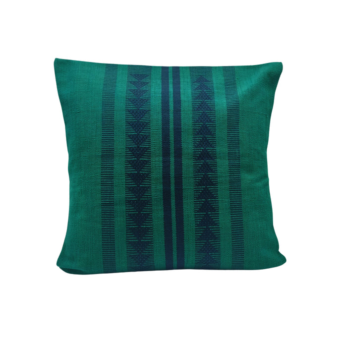 Green & Blue Stripe Cushion Cover
