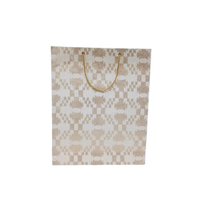 White Golden Printed Bag-Big