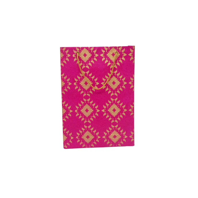 Pink Diamond Shape Printed Gift Bag