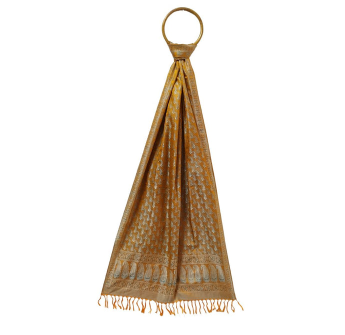 Golden Yellow Benarasi Stole