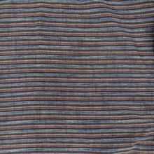 Load image into Gallery viewer, Grey, Blue &amp; Brown Stripes Fabric
